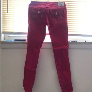 Womens true religion jeans
Red